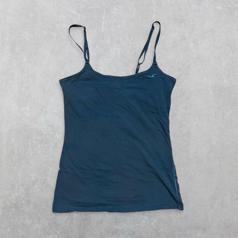 Hollister Co. Navy Blue Cotton Tank Top